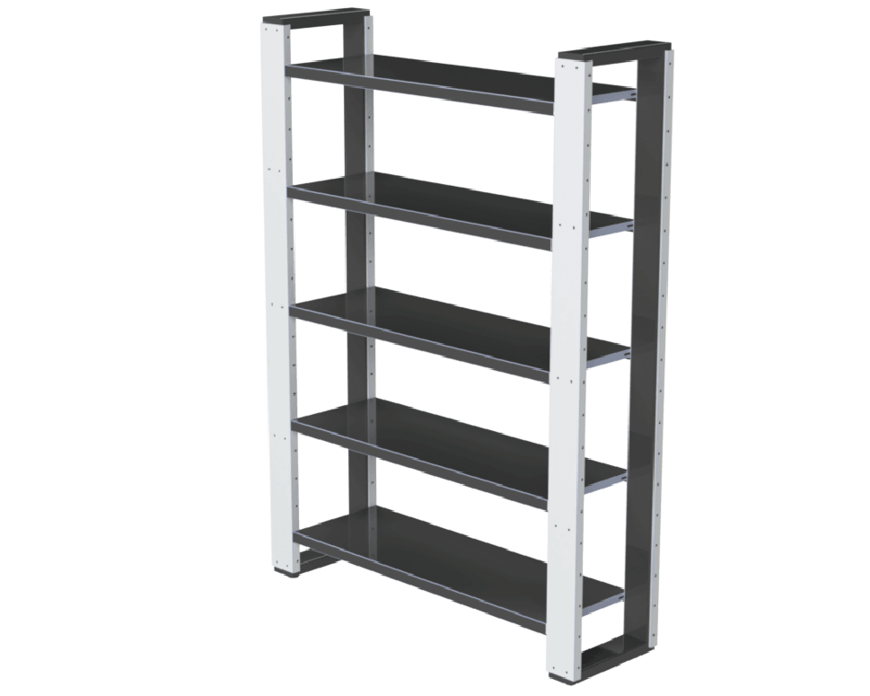 rayonnage métalique simple