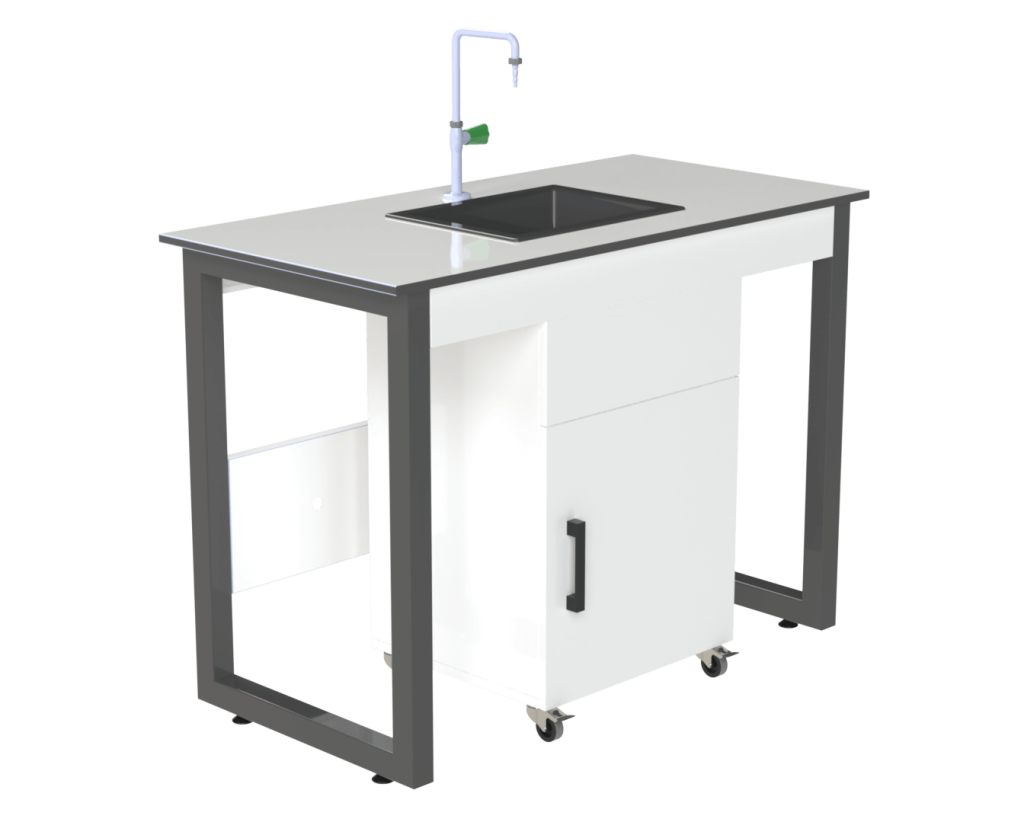 Laverie de laboratoire avec meuble mobile - cadsolution Algérie
